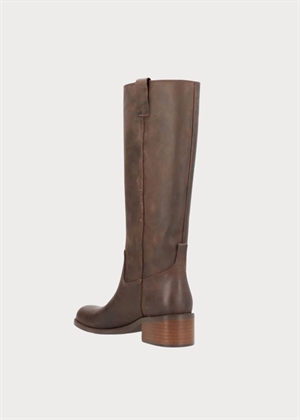 Martina long støvle Leather Chocolat Phenumb 